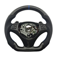 Volant sport en cuir perforé et fibre de carbone, design le plus récent, pour BMW E90 E91 E92 E93 Série 3