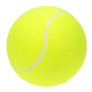 Grosir 24Cm Bola Tenis Tanda Tangan Tiup 9.4 Inci Mainan Anjing Interaktif