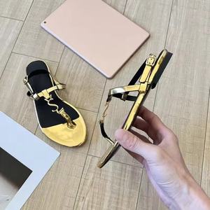 Sandalo con plateau da <span class=keywords><strong>donna</strong></span> 2025 all'ingrosso moda scarpe piatte <span class=keywords><strong>in</strong></span> <span class=keywords><strong>pelle</strong></span> da esterno sandali estivi da <span class=keywords><strong>donna</strong></span> pantofola - Product Image 5