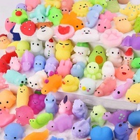 Jouets Squishy Animaux Mignons en TPR à Faible MOQ, Vente Chaude, Jouets Squishy Mochi Doux en Gros pour le Soulagement du Stress