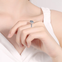 Bagues de fiançailles pour femmes, meilleures bagues de promesse, alliances en argent sterling 925, bague en moissanite 2 carats pour femmes