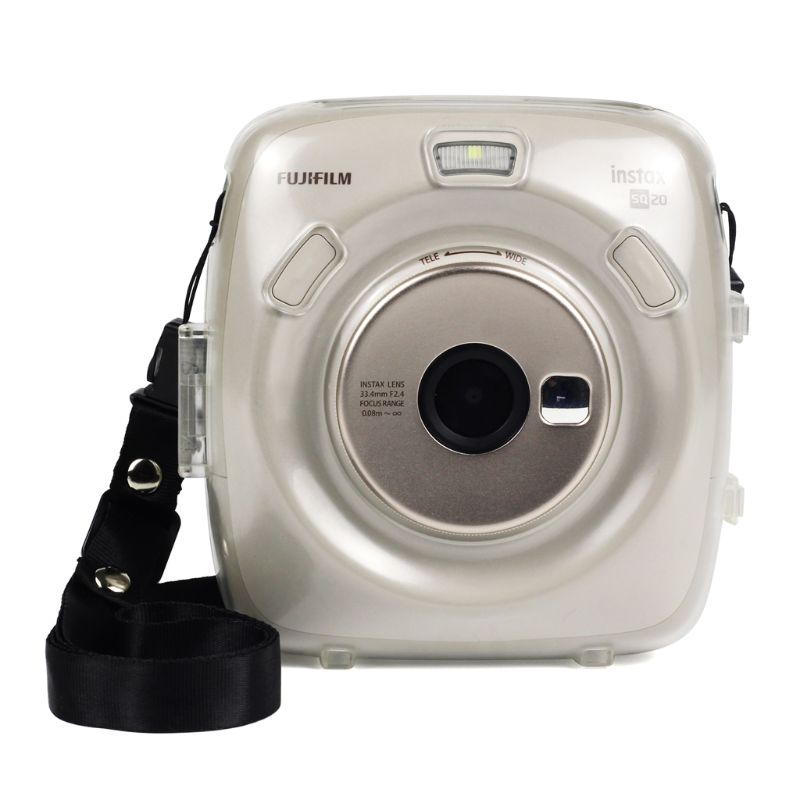 Бесплатная доставка для мгновенной печати Polaroid квадратный SQ20 камера Специальный прозрачный просвечивающийся чехол с украшением в виде кристаллов Защитная крышка чехол для хранения