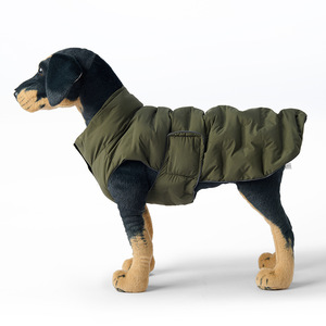 Parka reflectante de invierno para perros grandes con punto de correa integrado-Abrigo para clima frío con forro térmico aislado - Product Image 2