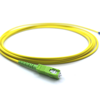 Câble de brassage optique FTTH SM SC APC Simplex 3,0 mm avec gaine PVC LSZH, longueur 3 m, faible perte d'insertion 0,3 dB