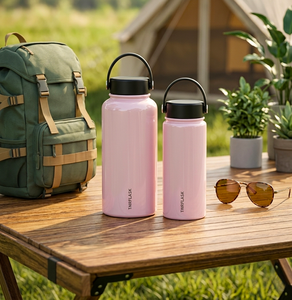 Bouteille d'eau isotherme pour enfants TAIRFLASK sans BPA avec couvercle anti-fuite, bouteille en acier inoxydable 304 avec impression mignonne de montagne et d'arc-en-ciel - Product Image 6