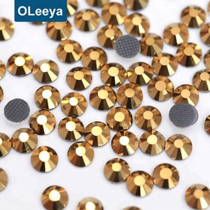 OLeeya Wholesale <b>Large</b> Package DMC Hot Fix Rhinestone <b>Crystal</b> AB Glass HotFix Flatback Rhinestone Bulk Iron on Rhinestones - Product Image 2