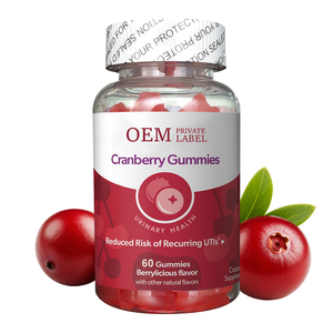 Gomitas de Arándano Enriquecidas con Vitamina C, Suplemento Dietético para el Apoyo de la Salud Urinaria para Mujeres - Product Image 3