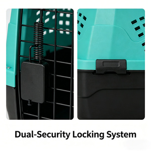Eur Pet Eur Pet Meilleure vente : Cage de <span class=keywords><strong>transport</strong></span> portable pour chats en matériau PP robuste, pour l'extérieur, style et motif solides - Product Image 4