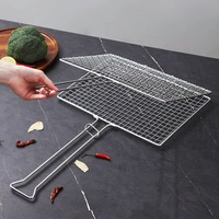 Panier à poulet plat en acier inoxydable antiadhésif sur mesure pour rôtissoire, résistant à la chaleur et durable 9/14 5/15