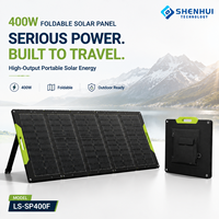 Panneau solaire pliable 400W, monocristallin, ETFE, IP67, avec MC4, pour station d'alimentation, camping, extérieur
