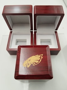 Hot-bán Philadelphia Đại Bàng vô địch vòng lưu trữ hộp, thời trang đồ trang sức hộp lưu trữ, màu đỏ bằng gỗ lưu trữ Hộp quà tặng - Product Image 3