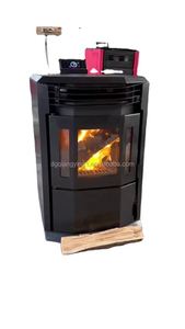 Home Indoor Heating Equipment Black Freestanding Wood Heater Fireplace Stoves Steel Construction Stove - Product Image 3
