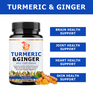 Cápsulas Veganas de Cúrcuma y Jengibre de Marca Privada con Raíz de Cúrcuma Orgánica y Vinagre de Sidra de Manzana para el Apoyo de la Salud del Corazón - Product Image 4