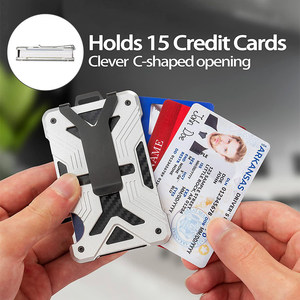 <span class=keywords><strong>Porte</strong></span>-cartes d'identité minimaliste en métal pour hommes avec <span class=keywords><strong>AirTag</strong></span>, portefeuille fin en aluminium anti-RFID pour <span class=keywords><strong>AirTag</strong></span> et pinces à billets - Product Image 6