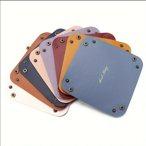 Snelle Verzending Opvouwbare Lederen Lade Houder Tafel Accessoires Pu Lederen Sleutelhanger Opbergbakken Sieraden Cosmetica Mand - Product Image 6