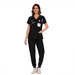 Conjunto de Uniforme Médico para Hombre, Ropa de Trabajo Elástica, Tela Oxford, Color y Logotipo Personalizables - Product Image 1