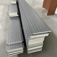 Panneau sandwich décoratif en polyuréthane PU de 16 mm et 20 mm, panneau mural extérieur isolé en métal sculpté