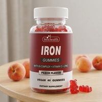 Gummies véganes halal au fer, vitamines C et B12 pour le bien-être quotidien (OEM)