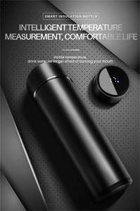 厂家定制温度显示水瓶双壁不锈钢智能水瓶带Led温度显示 - Product Image 3