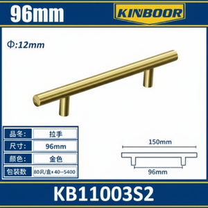 Durevole ed elegante 96mm in oro maniglia in ottone in lega di zinco cassetto tirare per mobili per la casa per armadio e guardaroba - Product Image 1