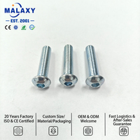 Vis à tête fraisée hexagonale en acier inoxydable DIN912 Malaxy Metric M2-M12, longueur personnalisée, fabricant de fixations OEM