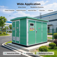 Kiosque de transformateur électronique compact préfabriqué Shenmeng YBP en aluminium et cuivre triphasé pour extérieur européen