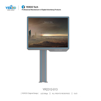 Pantalla LED Digital Tipo Tótem, Impermeable, a Todo Color, con Estructura de Acero, para Publicidad en Centros Comerciales y Metro, con SDK