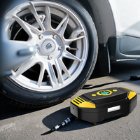 Compresseur d'air numérique pour voiture, gonfleur de pneus filaire, mini compresseur d'air portable, compresseur de pneus de voiture DC 7.4V, pompe à pneus