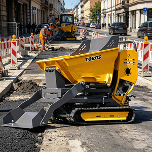 Mini-dumper certifié CE pour les chantiers de construction étroits sur le marché européen, TOROS, petit dumper sur chenilles - Product Image 5