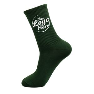 Calcetines deportivos de algodón Premium de alta calidad con logotipo, calcetines para correr de fondo grueso para hombres, diseño personalizado - Product Image 4