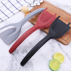 Utensilio de agarre y pinzas abatibles espátula <span class=keywords><strong>para</strong></span> bistec, tortitas, huevos, freír 2 en 1, espátulas de cocina, utensilios de cocina - Product Image 5