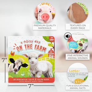 <span class=keywords><strong>Livre</strong></span> interactif sensoriel avec bruits d'<span class=keywords><strong>animaux</strong></span>, couverture rigide et papier couché, pour une expérience tactile et sonore amusante - Product Image 2