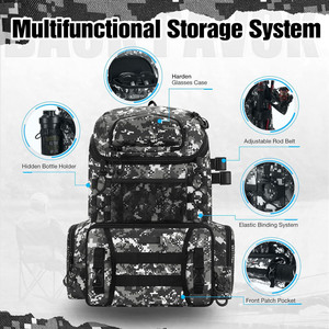 Muestra gratis 25L/50L impermeable Trekking pesca caza bolsa mochila al aire libre mochilas deportes tácticos Camping senderismo - Product Image 4