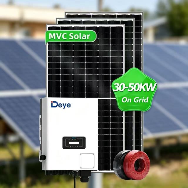 30-50KW On-Grid Solar System Complete Kit with Deye Inverter for Factory and Commercial Buildings