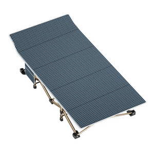 Cama plegable para acampar al aire libre, rectangular, con marco de metal, tamaño individual, portátil, para adultos, niños y ancianos. - Product Image 1