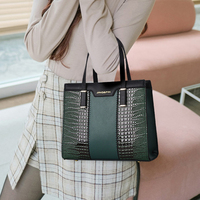 Nouvel ensemble de sacs pour femmes en gros, sacs à main de luxe 2-en-1 pour dames, motif crocodile, design tendance
