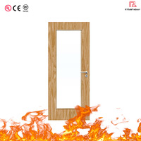 Puerta de Vidrio Cortafuegos con Marco Delgado de Estilo Moderno y Minimalista, Protección Contra Incendios para Uso Interior/Exterior, para Hoteles, Dormitorios, Hospitales y Salas de Estar