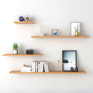 Mensole Galleggianti Personalizzate in Legno Massello, Rimovibili, da Parete, per <span class=keywords><strong>Soggiorno</strong></span>, Decorazione Casa, Direttamente dalla Fabbrica - Product Image 2