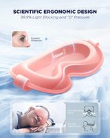 Masque oculaire ergonomique 3D avec technologie de billes de gel, thérapie chaude et froide, logo personnalisé, 165g Lycra