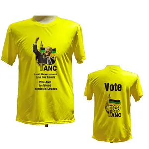 批发廉价成人年龄组和 t恤选举聚酯棉 t恤为 ANC 竞选投票