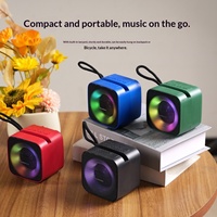 Nouveau Mini Haut-Parleur Portable Bluetooth 5.2 2026 avec Lumière RGB Extérieure, Carte TF Sans Fil, Subwoofer TWS, Petit Audio, Cadeau Promotionnel
