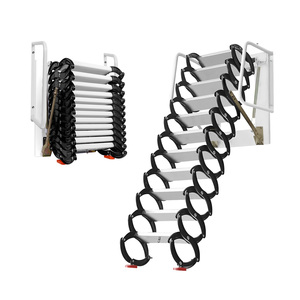 Échelle de <span class=keywords><strong>grenier</strong></span> électrique automatique pliable, design moderne, aluminium, certifiée CE, <span class=keywords><strong>escalier</strong></span> suspendu au plafond - Product Image 1