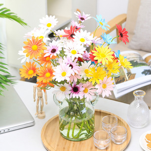 Flores Artificiales de Margarita, de Plástico y Seda, Decoración para el Hogar, para Sala de Estar y Accesorios de Fotografía - Product Image 4