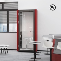FlexSpace 2026 Cabine téléphonique de bureau insonorisée, Pod de concentration, Pod de bureau double à parois vitrées, Cabine insonorisée à vendre