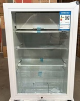 Mini-réfrigérateur de comptoir 100L pour hôtel, vitrine réfrigérée, refroidisseur de bouteilles et de boissons avec congélateur