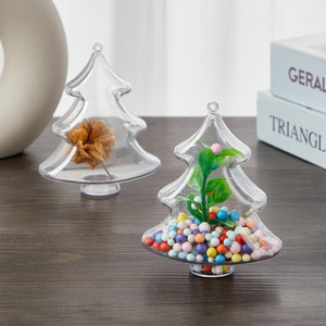 Adornos Navideños <span class=keywords><strong>de</strong></span> Bolas <span class=keywords><strong>de</strong></span> PS Transparentes al por Mayor, Cajas Rellenables <span class=keywords><strong>para</strong></span> <span class=keywords><strong>Dulces</strong></span> con Forma <span class=keywords><strong>de</strong></span> Estrella/Árbol/Gota <span class=keywords><strong>para</strong></span> Decoración Navideña - Product Image 3