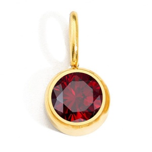 Collier pendentif personnalisé en acier inoxydable avec pierre de naissance, fabriqué en Chine, plaqué or PVD anti-ternissement, chaîne à perles - Product Image 4