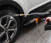 Nettoyeur de Voiture Haute Pression Portable, Pistolet de Lavage sans Fil à Batterie Lithium 12V 24V 48V 96V