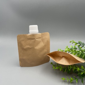 Envase Personalizado con Boquilla para Líquidos, Crema, Loción, Botella Portátil de Papel Kraft y Plástico para Viajes, Recargable - Product Image 3
