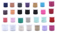 Cordon en cuir de mouton cousu de première qualité BMZ 2026, 3 mm, véritable cuir d'agneau pour la fabrication de bijoux